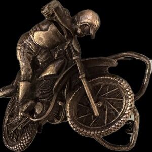 1977 Dirt Bike Motocross Bergamot Belt Buckle